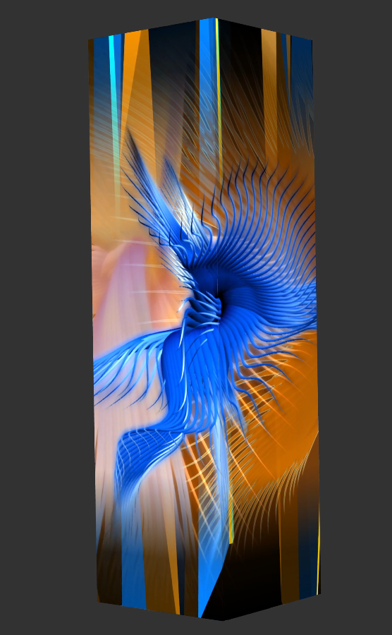 Artificial Intelligence Center — column brain render