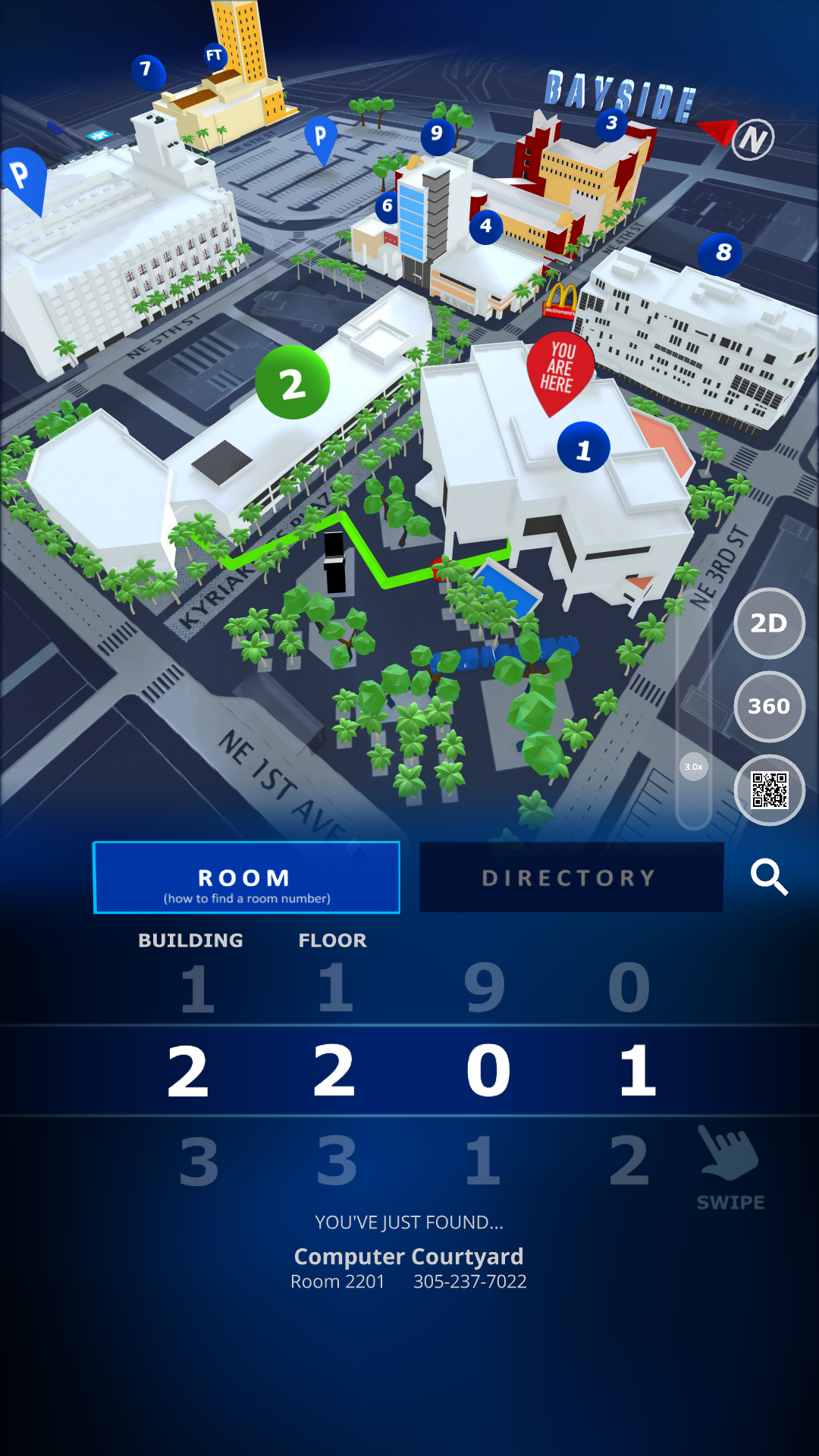 Interactive Wayfinder — kiosk