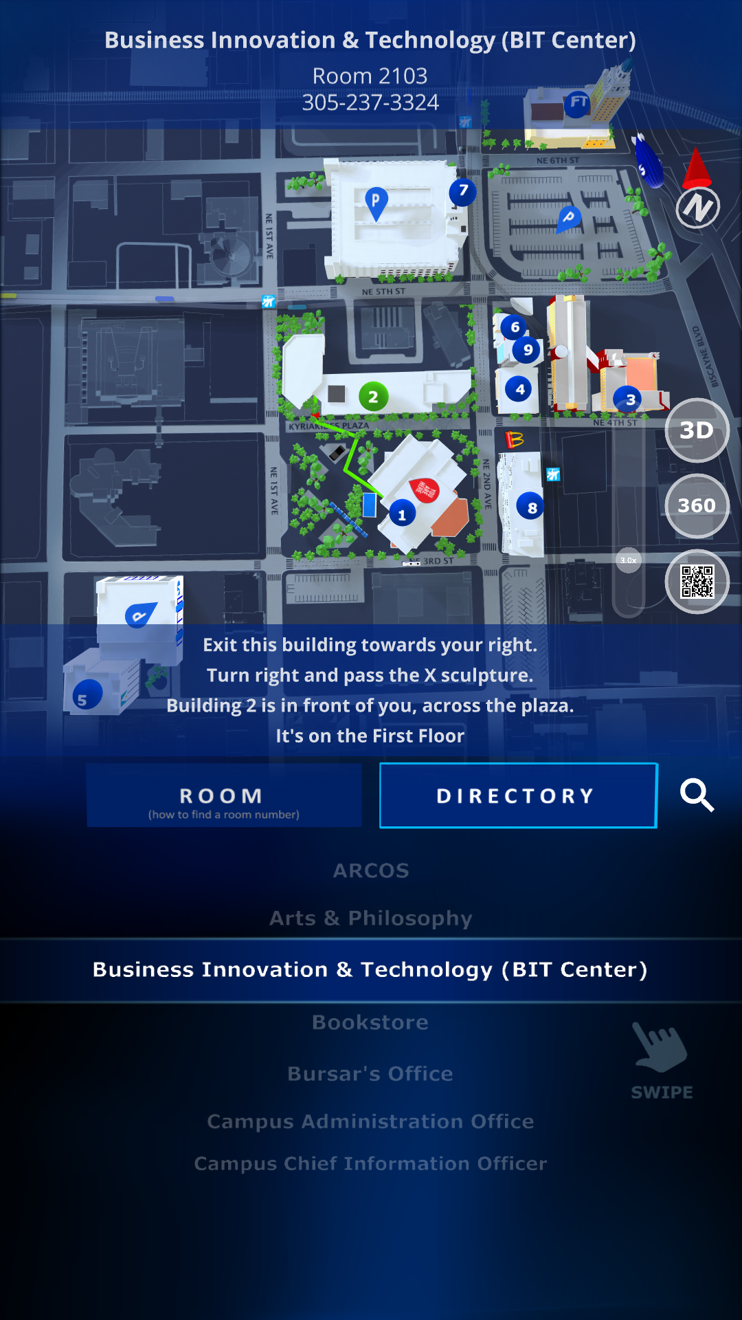Interactive Wayfinder — kiosk