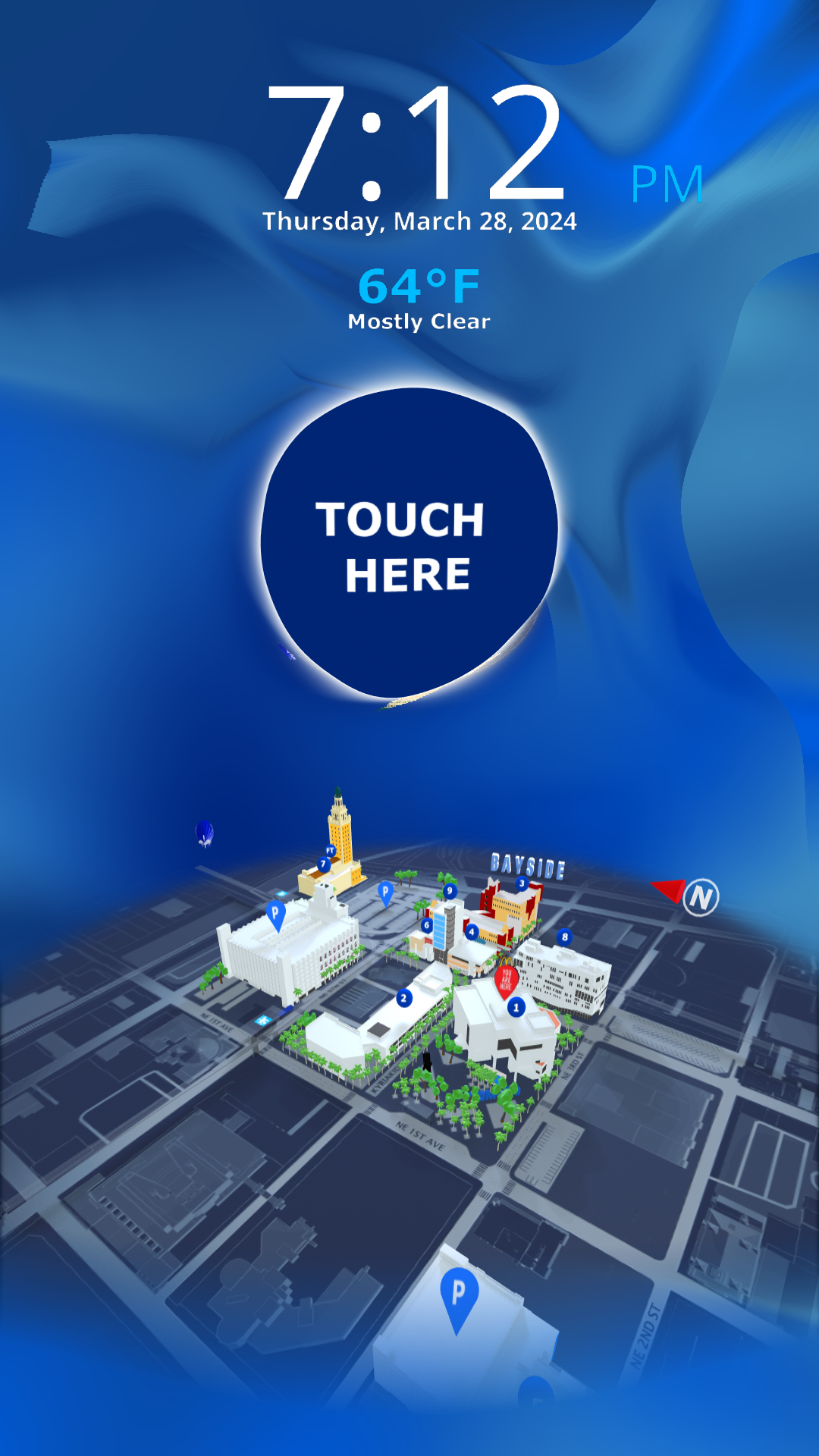 Interactive Wayfinder — main view
