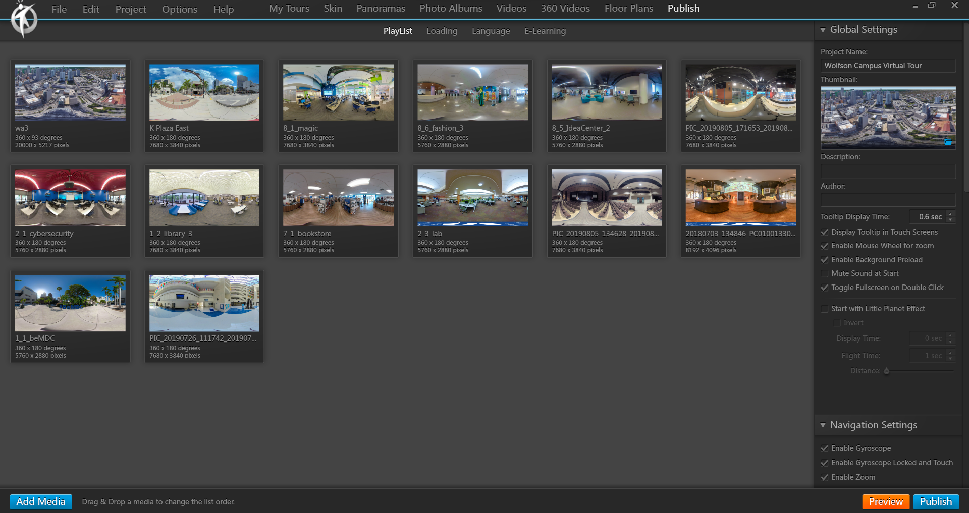 Wolfson Campus 360 Virtual Tour — panorama